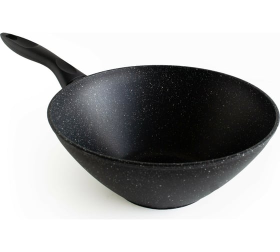 Сковорода VARI "Классическая каменная" литая WOK, с антипригарным покрытием D28см KKLWBL35128