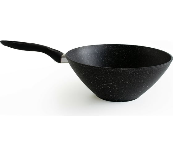 Сковорода VARI "Классическая каменная" литая WOK, с антипригарным покрытием D28см KKLWBL35128