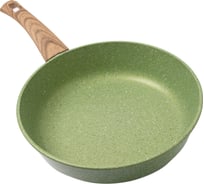 Сковорода VARI "Сила природы" литая, с антипригарным покрытием "зеленый гранит", D22 см SP31122