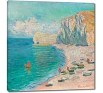 Картина Первое ателье репродукция "Этрета, Пляж и Фалез да Амонт" 79x83 ШxВ ps143182-4