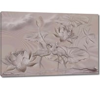 Картина Первое ателье "Фламинго и лотосы" 35x23 ШxВ ps97377-1