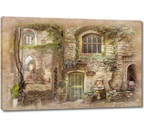 Картина Первое ателье "Старые стены с окнами" 80x53 ШxВ ps143052-4