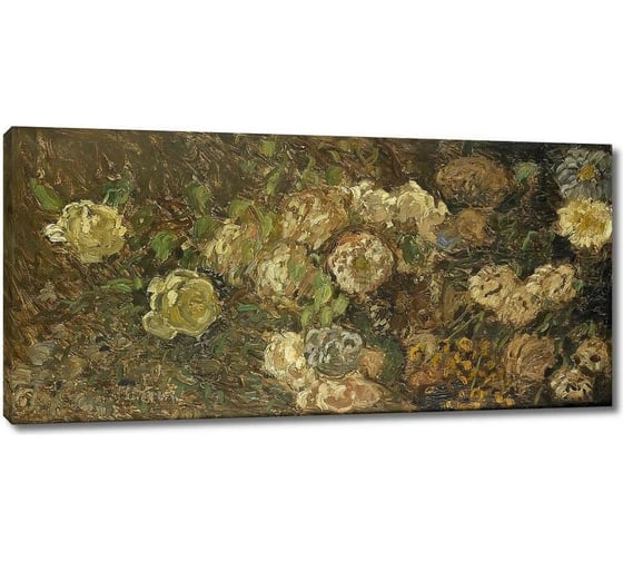 Картина Первое ателье репродукция "Цветы" 115x56 ШxВ ps143134-5