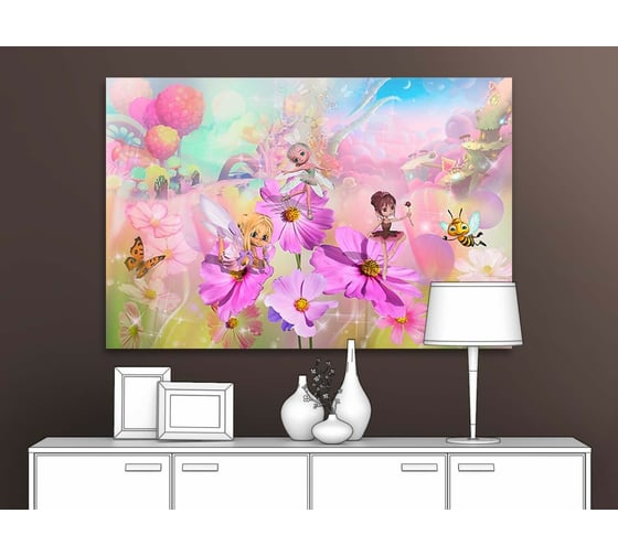 Картина Первое ателье "Цветочные феи на поляне" 60x40 ШxВ ps94740-3