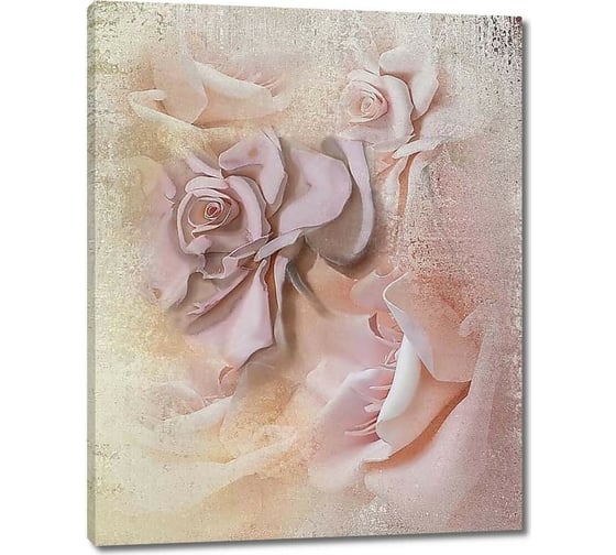 Картина Первое ателье "Розовые розы объемные" 60x76 ШxВ ps97350-3 1