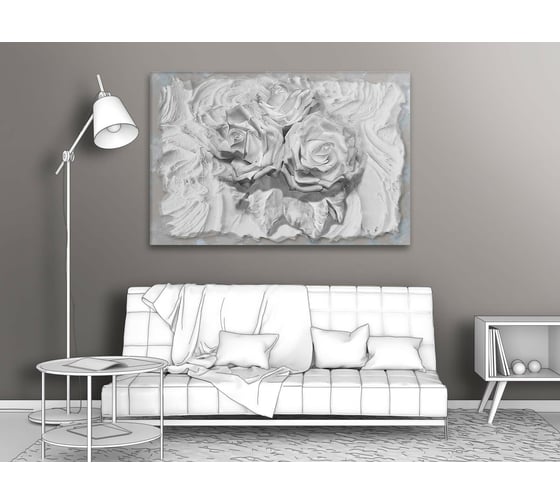 Картина Первое ателье "Розы из гипса" 60x40 ШxВ ps97367-3