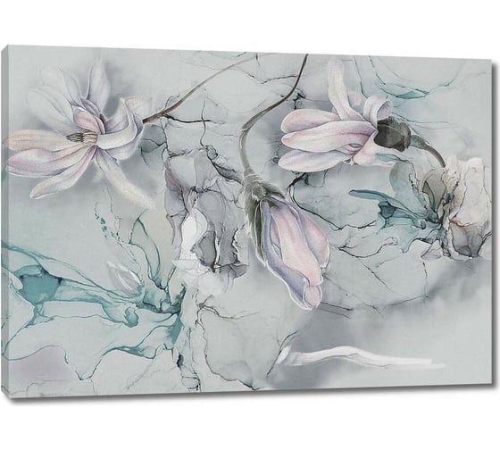 Картина Первое ателье "Цветы и флюид арт" 35x25 ШxВ ps143027-1