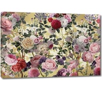 Картина Первое ателье "Рисунок разноцветных роз" 60x40 ШxВ ps78620-3