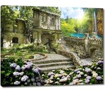 Картина Первое ателье "Таинственный сад с прекрасной архитектурой" 35x28 ШxВ ps28422-1