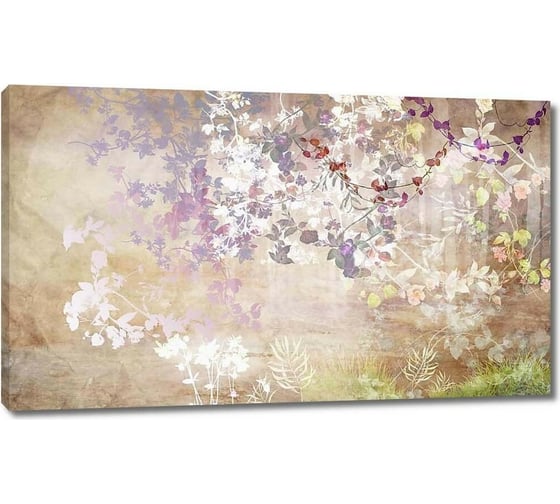 Картина Первое ателье "Цветущие кусты в туманном лесу" 80x48 ШxВ ps78663-4 1