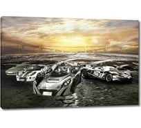 Картина Первое ателье "Спортивные автомобили на закате" 80x53 ШxВ ps28808-4