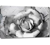 Картина Первое ателье "Черно-белая роза" 90x60 ШxВ ps97369-2