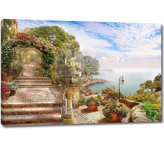 Картина Первое ателье "Спуск к набережной" 80x53 ШxВ ps24378-4 1