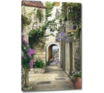 Картина Первое ателье "Узкая улочка с выходом к морю" 39x60 ШxВ ps28423-2