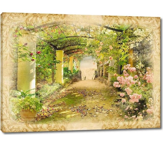 Картина Первое ателье "Цветочный туннель в парке" 35x26 ШxВ ps28466-1 1