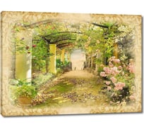 Картина Первое ателье "Цветочный туннель в парке" 60x45 ШxВ ps28466-3