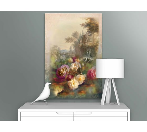 Картина Первое ателье "Розы на фоне природы" 60x90 ШxВ ps28502-3