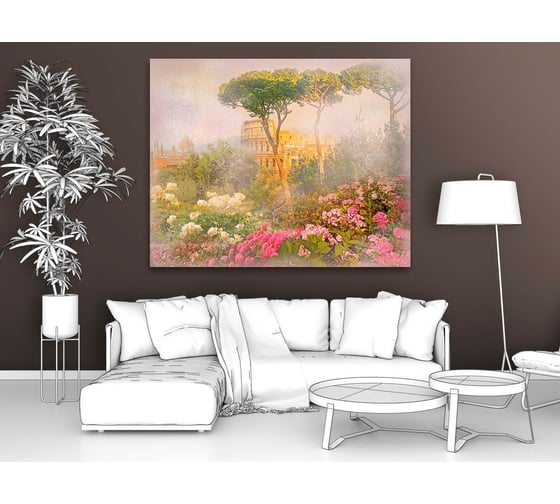 Картина Первое ателье "Туманное утро в саду" 80x64 ШxВ ps28500-4