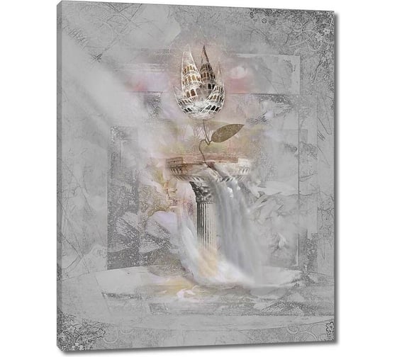 Картина Первое ателье "Фреска с железным цветком" 48x60 ШxВ ps28534-2 1