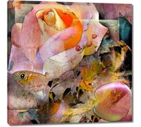 Картина Первое ателье "Яркая абстракция с цветами" 60x60 ШxВ ps28537-3