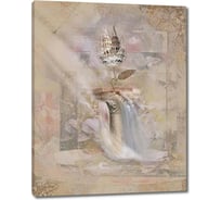 Картина Первое ателье "Фреска с золотым цветком" 48x60 ШxВ ps28535-2