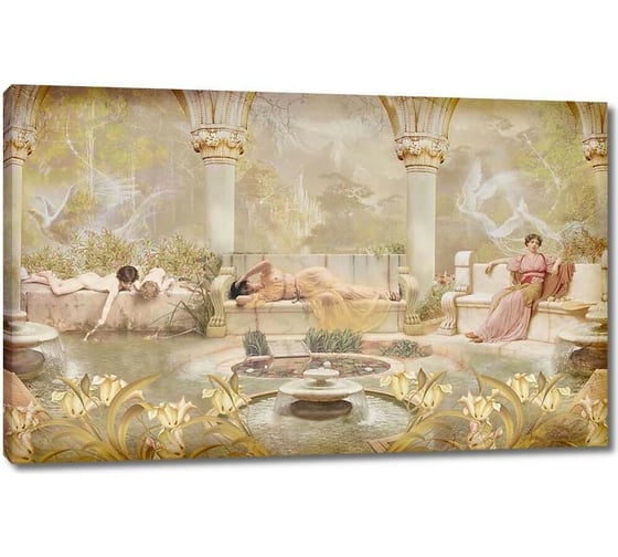 Картина Первое ателье "Фреска с прекрасными девушками" 60x38 ШxВ ps28527-3 1