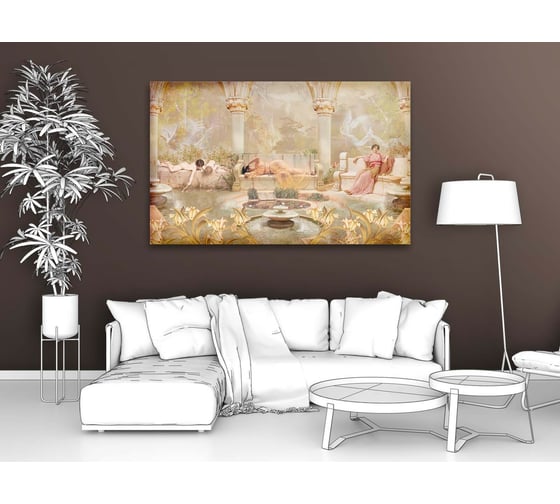 Картина Первое ателье "Фреска с прекрасными девушками" 80x50 ШxВ ps28527-4