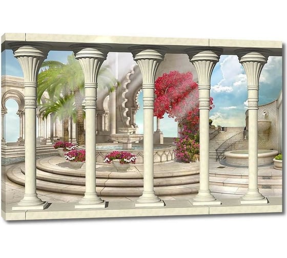 Картина Первое ателье "Терраса с высокими колоннами" 80x54 ШxВ ps28474-4 1