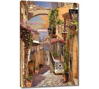 Картина Первое ателье "Спуск вниз по узкой улице" 35x53 ШxВ ps28674-1