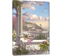 Картина Первое ателье "Терраса с каменной скамейкой" 40x60 ШxВ ps28727-2