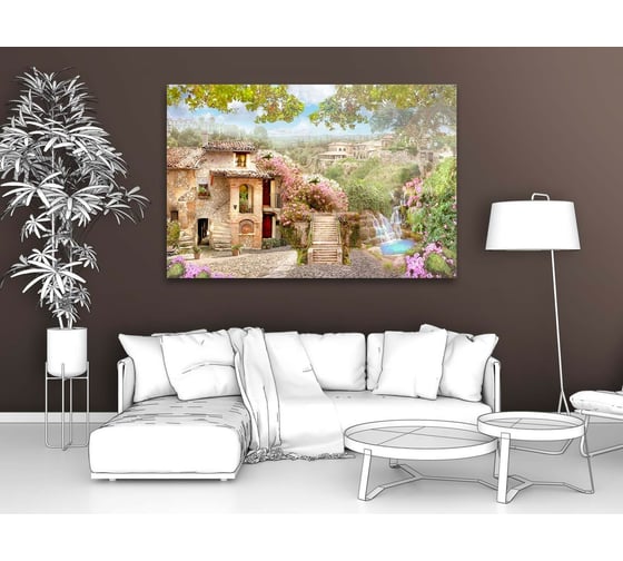 Картина Первое ателье "Улица с живописным садом" 115x77 ШxВ ps28591-5