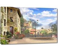 Картина Первое ателье "Солнечная улица с кирпичными домами" 35x23 ШxВ ps28644-1