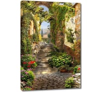 Картина Первое ателье "Улица с лестницей и множеством растений" 35x53 ШxВ ps28752-1