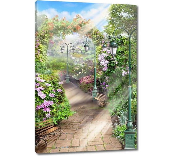 Картина Первое ателье "Улица в солнечном парке" 40x60 ШxВ ps28640-2 1