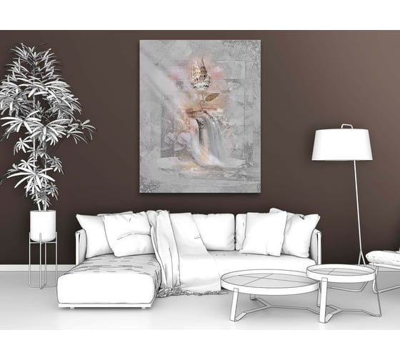 Картина Первое ателье "Фреска с железным цветком" 60x76 ШxВ ps28534-3