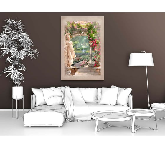 Картина Первое ателье "Скульптура при входе в парк" 60x90 ШxВ ps28676-3
