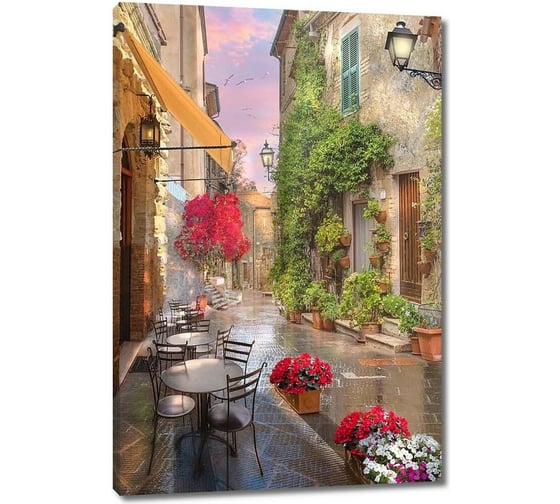 Картина Первое ателье "Уличное кафе во время дождя" 40x60 ШxВ ps28641-2 1