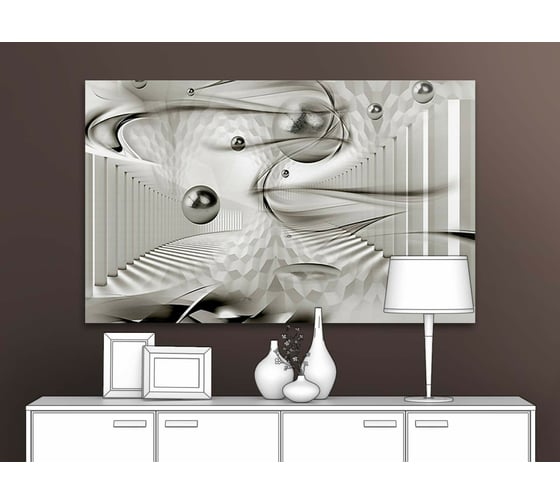 Картина Первое ателье "Шары парящие в тоннеле" 60x38 ШxВ ps135979-3