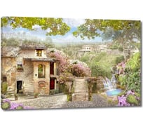 Картина Первое ателье "Улица с живописным садом" 80x53 ШxВ ps28591-4