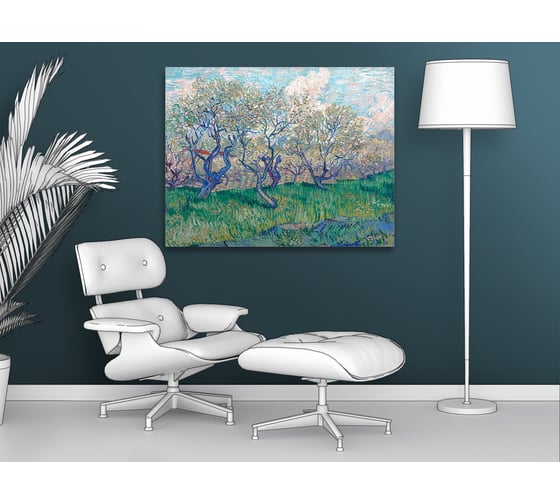 Картина Первое ателье репродукция "Цветущий миндаль" 80x62 ШxВ ps106030-4