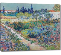 Картина Первое ателье репродукция "Цветущий сад с тропинкой" 60x49 ШxВ ps106037-3