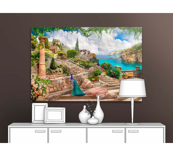 Картина Первое ателье "Улица с длинной лестницей" 90x60 ШxВ ps28757-2