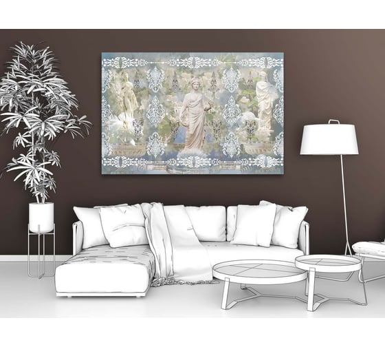 Картина Первое ателье "Скульптуры в коллаже с узорами" 90x60 ШxВ ps28694-2