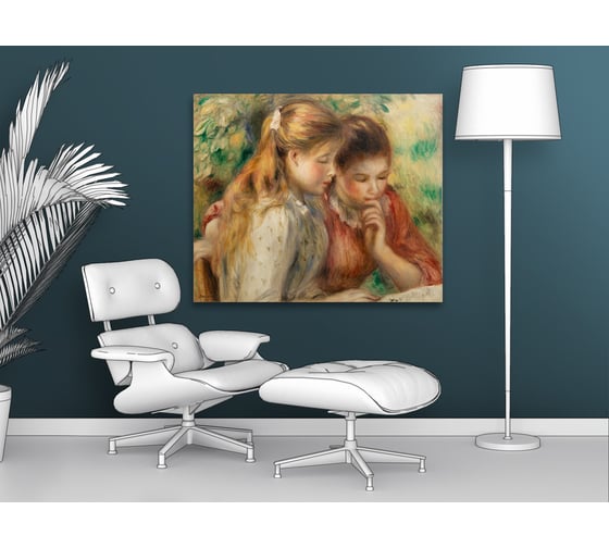 Картина Первое ателье репродукция "Чтение" 73x60 ШxВ ps110259-2