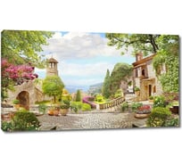 Картина Первое ателье "Солнечная улица с красивой архитектурой" 60x35 ШxВ ps28666-3