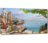 Картина Первое ателье "Улица в солнечном городе с птицами" 104x60 ШxВ ps28683-2