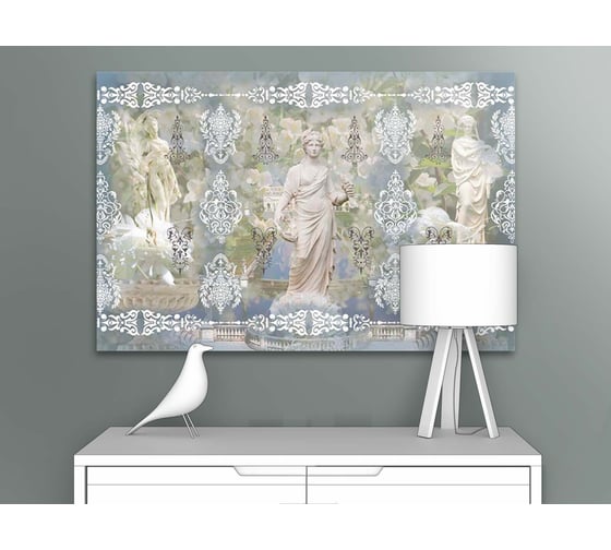 Картина Первое ателье "Скульптуры в коллаже с узорами" 60x40 ШxВ ps28694-3