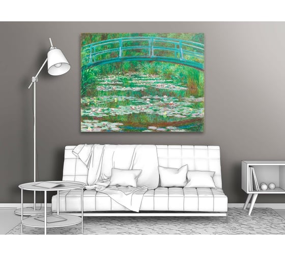 Картина Первое ателье репродукция "Японский мостик" 35x28 ШxВ ps105962-1