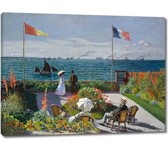 Картина Первое ателье репродукция "Сад в Сен-Адрес" 60x45 ШxВ ps109411-3 1