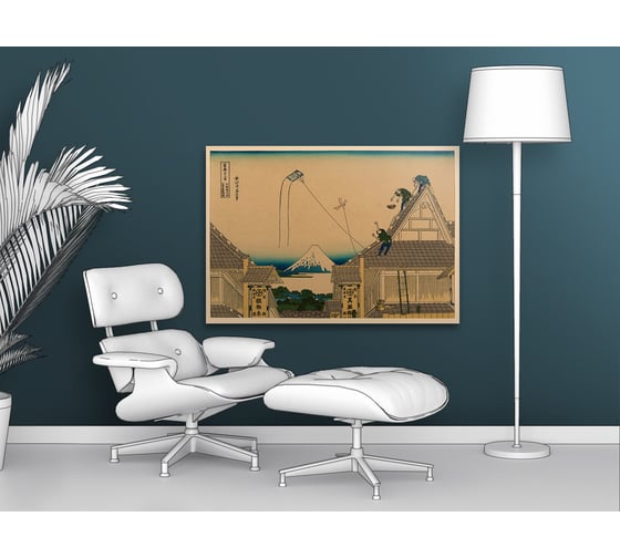 Картина Первое ателье репродукция "Суруга-те в Эдо" 85x60 ШxВ ps109220-2